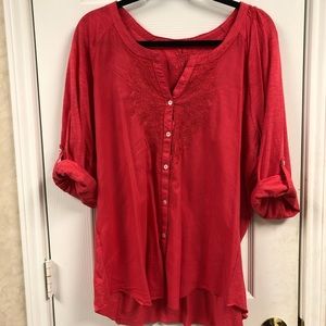 Embroidered Nine West Blouse